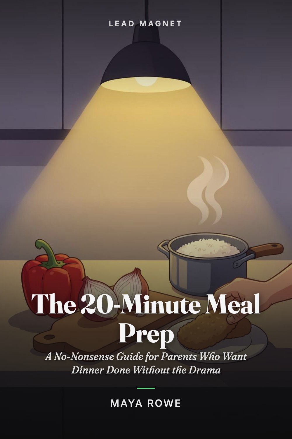 Cover of The 20-Minute Meal Prep, generated in the studio