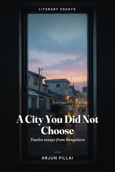 Cover of A City You Did Not Choose, made in the studio